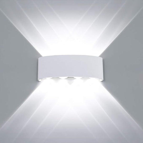 Kawell 8W Waterproof Modern Wall Light LED Wall Lamp Aluminum LED Wall Sconce Up Down Indoor Outdoor for Bathroom | Lumora