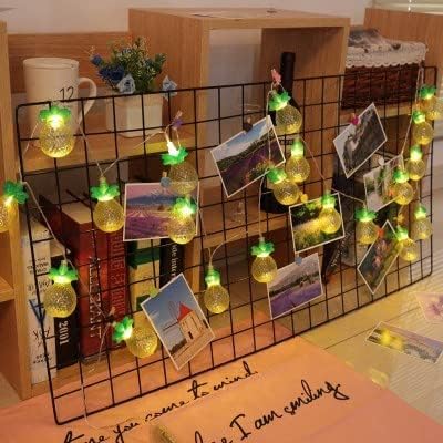 GOOTHY Pineapple String Lights, 8.5Ft Tropical Beach Themed Party Decorations Patio String Lights with 10 Outdoor Pineapple Lights for Home Summer Party Camping Bars Hawaiian Theme Wedding Decor