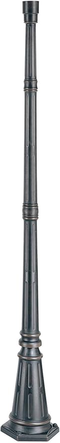 John Timberland Hepworth Traditional Outdoor Post Light Pole and Cap Base Classic Bronze Brown 76 3/4" Accessory | Lumora