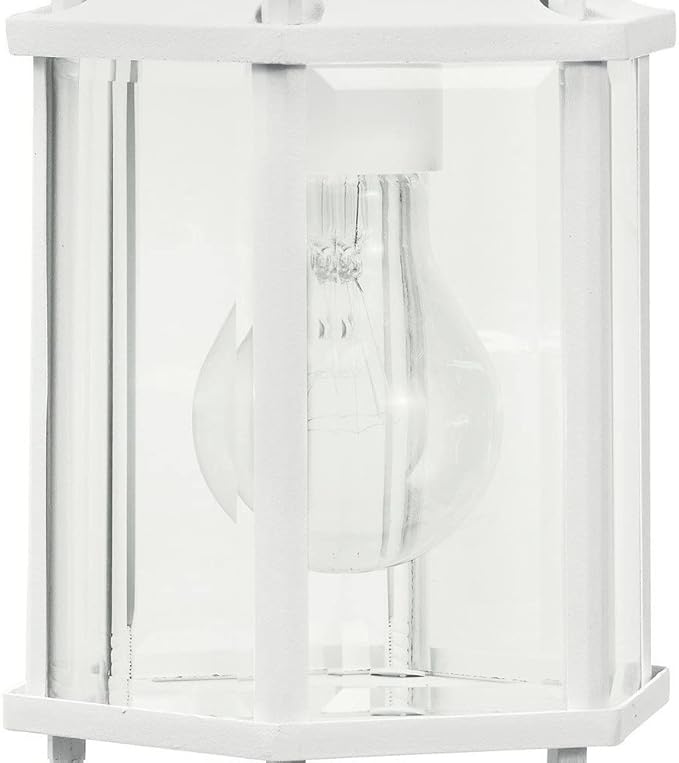 Kichler Chesapeake 10.25" 1 Light Outdoor Wall Light with Clear Beveled Glass in Black