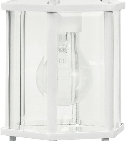 Kichler Chesapeake 10.25" 1 Light Outdoor Wall Light with Clear Beveled Glass in Black