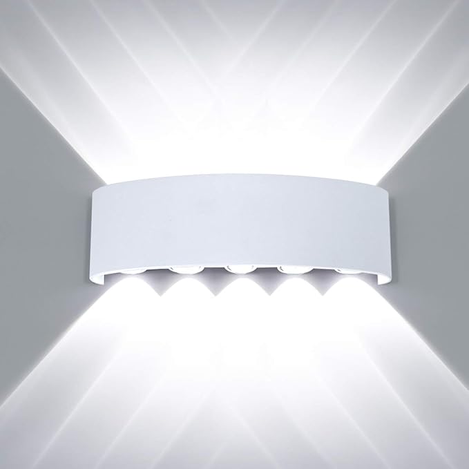 Kawell 10W Waterproof Modern Wall Sconces LED Wall Light Up Down Aluminum Wall Lamp LED Indoor Outdoor for Bedroom | Lumora