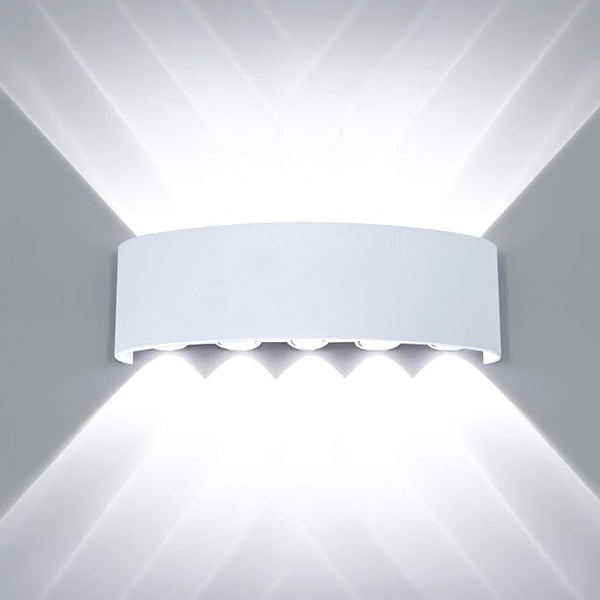 Kawell 10W Waterproof Modern Wall Sconces LED Wall Light Up Down Aluminum Wall Lamp LED Indoor Outdoor for Bedroom | Lumora