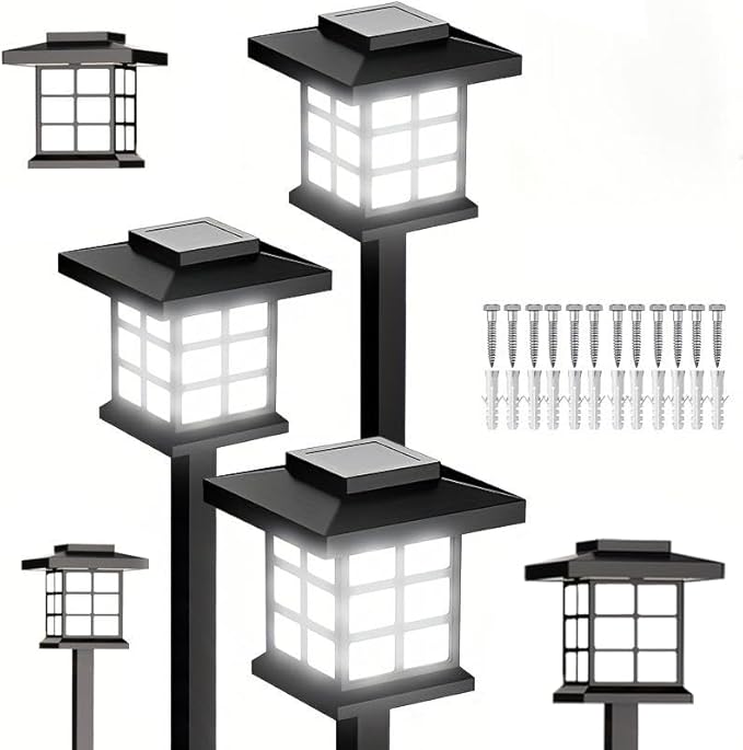 6/12/24 Solar Outdoor Light, 700mA Solar Path Light, IP5510-Hour Long-Lasting LED Landscape Lighting, Suitable for | Lumora