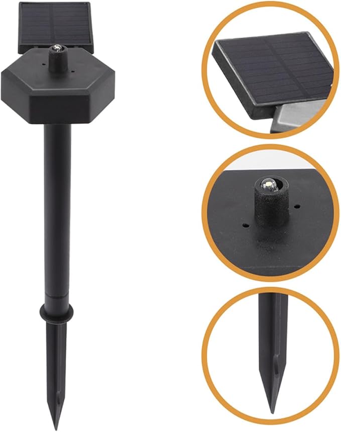 SUPVOX 2pcs Outdoor Solar Garden Stake LED Lights Waterproof Solar-Powered Lawn Pathway Lamps for Patio Yard Landscape Decoration