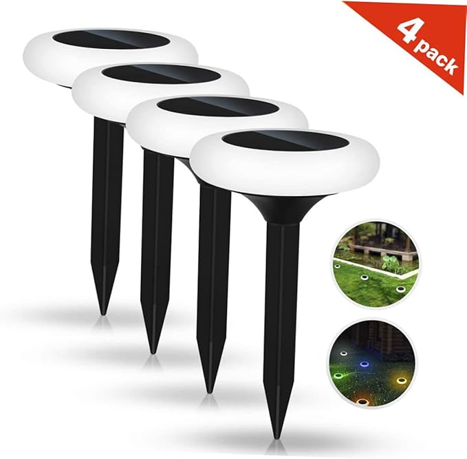 Solar Ground Light RGB Changing Outdoor Solar Pathway Lamp for Gardens Yards and Driveways Easy to Install | Lumora