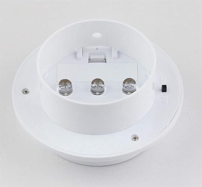 Ulalaza 6Pcs Outdoor Solar Gutter Lights Smart LED Night Light for Yard Driveway Lawn Pathway (White)