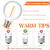 GvvooHome 36 Pack LED G40 Replacement Bulbs for String Lights, Warm White