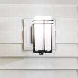 Kichler Tremillo 11.75" Outdoor Wall Lightin Black, 1-Light Exterior Wall Sconce Porch Light with Satin Etched | Lumora