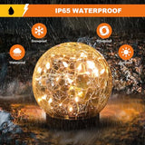 MLKNK Solar Globe Lights Outdoor Waterproof-Solar Balls-Solar Garden Lights Orbs (Pack of 3)