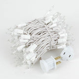 Novelty Lights 22 Feet 100 Bulb Incandescent Mini Light String, Clear with 2.5-Inch Spacing on White Wire, UL | Lumora