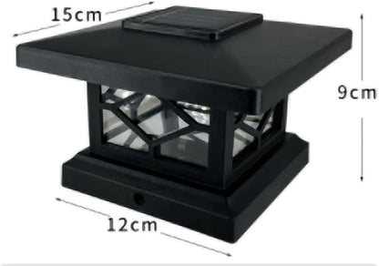 Ulalaza 2Pcs Solar Decking Lights RGB+ Changing Solar Step Lights Outdoor Waterproof Stair Lights for Fence, Deck Patio, Front Door, Stair, Yard & Driveway Path Warm White