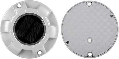 Keenso Solar Powered LED Road Ground Lights, Deck Pathway Marker Stud Light for Outdoor Driveway Safety