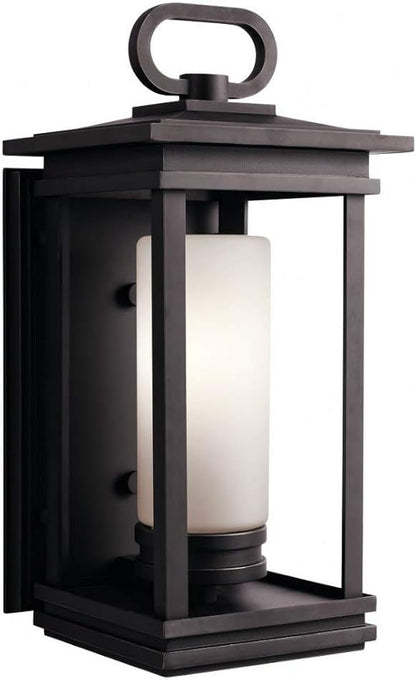 Kichler 49476RZ South Hope Outdoor Wall 1-Light, Rubbed Bronze, 19.75"