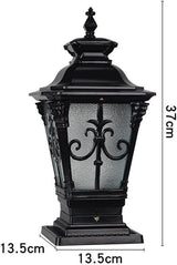 Outdoor Aluminum E27 Garden Community Square Wall Pillar Lamp Waterproof Villa Gate Light Door Column Lamp Lantern | Lumora