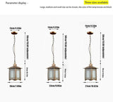 European Outdoor Light,Ip54 Waterproof Chinese Retro Garden Chandelier,Adjustable Door Balcony Corridor Aisle | Lumora