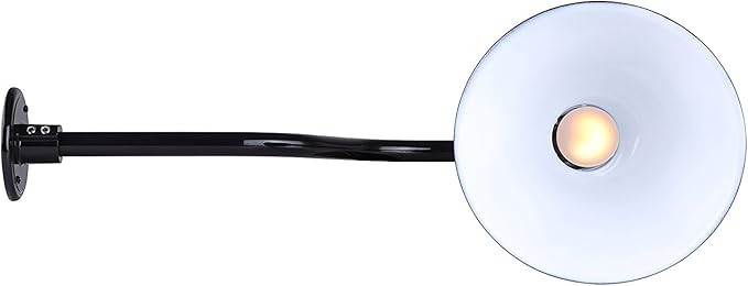 CANARM BL10WACBK Outdoor Aluminum Barn Light , Black , 10 Inch