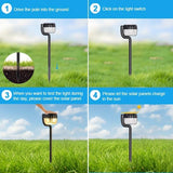 Outdoor Solar Pathway Lights, IP64 Waterproof Solar Powered Landscape Spot Light, 2 Pack Solar Decoration Garden | Lumora