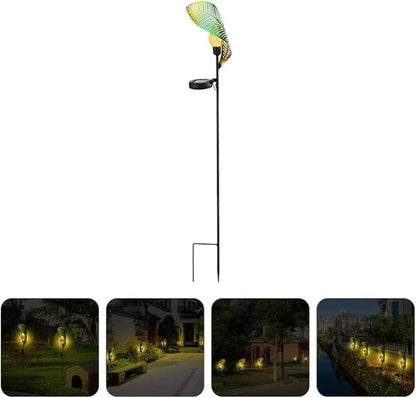 Solar Garden Lights Solar Pathway Lights Solar Garden Leaf Stake Lights Pathway Markers Landscape Lights Solar Garden Lawn Lights for Lawn Patio Yard Walkway