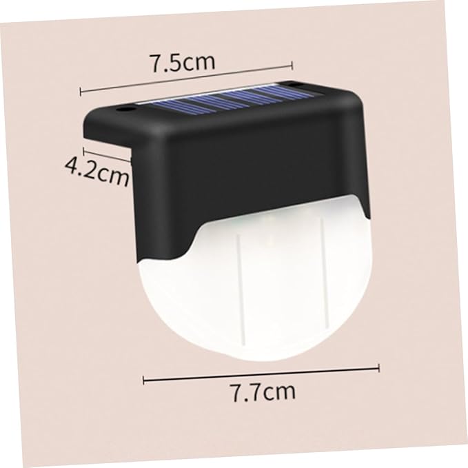 1PC Solar Power LED Stair Light for Outdoor Use Warm Lighting Handrail and Fence Lamp Efficient Solar Outdoor Light | Lumora
