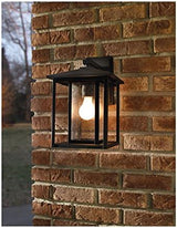Generation Lighting 88025-57 Hunnington One - Light Outdoor Wall Lantern Outside Fixture, Weathered Pewter | Lumora