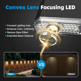 Solar Fence Lights Outdoor,Deck Light Waterproof,8 Pack Warm White