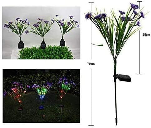 Solar Lawn Light Flower Light 2 Pack 28LED Daisy Solar Garden Light,Outdoor Decoration Stake Lights,Waterproof Solar Landscape Light Statue lamp Garden Stakes Decorative,Lawn (Purple)