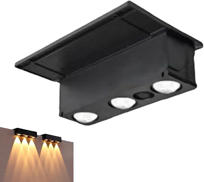 Solar Fence Lights | Automatic Decorative Waterproof Lamp | Stairs Solar Lights - for Outdoor Garden Yard Patio | Lumora