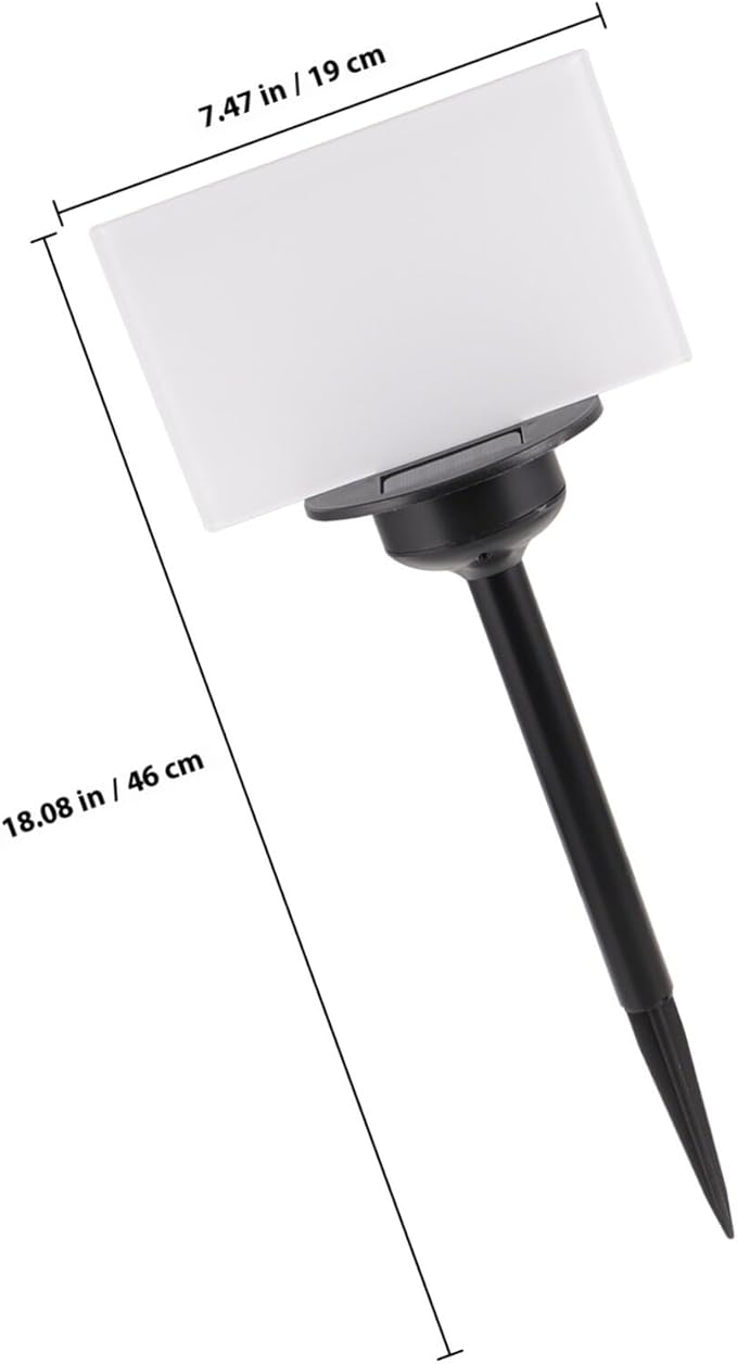 VALICLUD Solar LED Yard Ground Lamp with Heat Transfer Acrylic Panel 120x190mm Solar Garden Path Light Outdoor Landscape Lighting for Patio Lawn