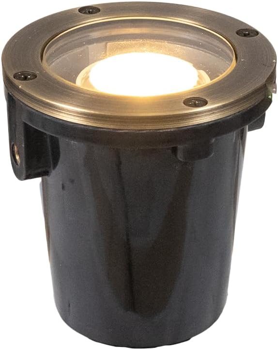 VOLT 12V 3-in-1 Waterproof IP68 Mini in-Grade Light with Brass Top (Bronze) for Low Voltage Landscape Lighting of | Lumora