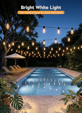Minetom 100FT Solar String Lights Outdoor Waterproof, S14 Patio Lights