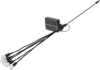 2pcs Solar Pathway Lights Warm White Waterproof Outdoor Landscape Lighting for Patio Yard Decor with 8 Lighting Modes