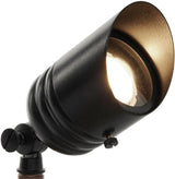 VOLT 12V Brass Fat Boy LED Outdoor Spotlight 6-Pack Kit (Black) with 150W Low Voltage Transformer for Landscape | Lumora