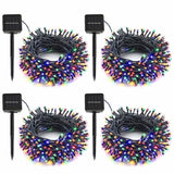 SyouHome Solar String Lights Outdoor, 4 Pack 400 LED Solar Christmas Lights