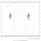 Livex Lighting 2261-02 Outdoor Wall Lantern with Clear Beveled Glass Shades, Polished Brass | Lumora