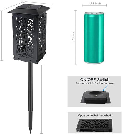 Solar Pathway Lights Outdoor Garden Solar Powered Lawn Lights Waterproof Decorative Landscape Lighting for Patio Yard Walkway