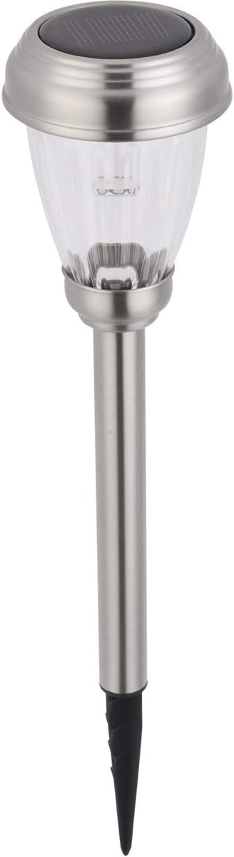 FAE 6-Pack Stainless Steel Outdoor LED Pathway Light in Silver