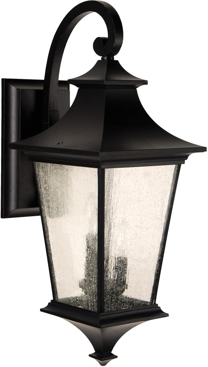 Craftmade Z1374-MN Argent II Outdoor Large Wall Mount, 3-Light 180 Watts (10"W x 26"H), Midnight