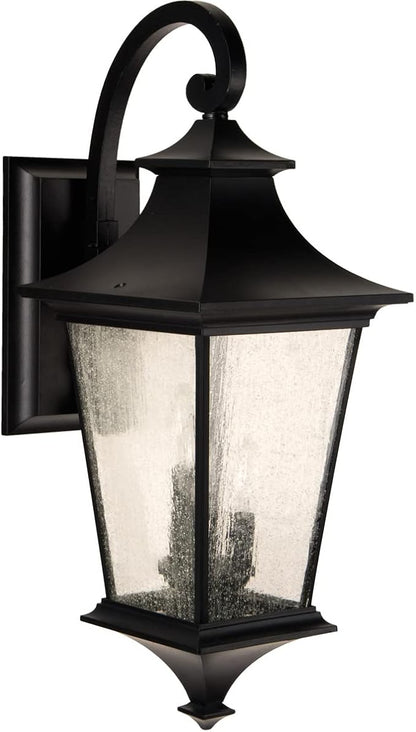 Craftmade Z1374-MN Argent II Outdoor Large Wall Mount, 3-Light 180 Watts (10"W x 26"H), Midnight