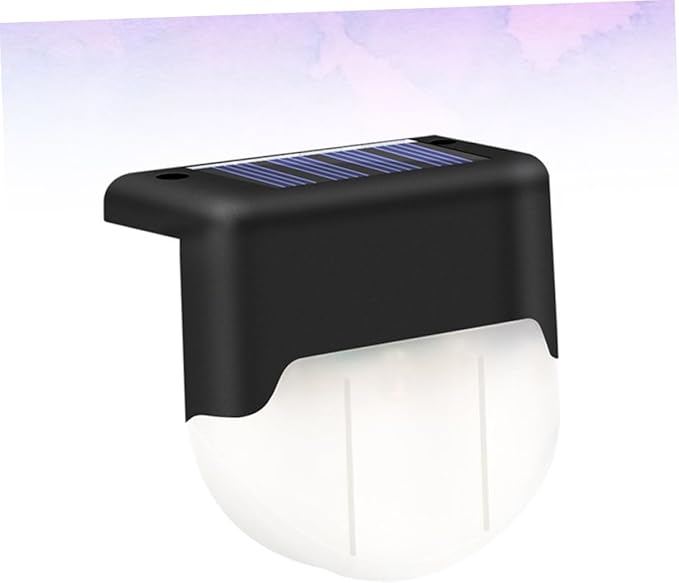 Uonlytech 1pc Solar Power Led Stair Lamp Outdoor Handrail Fence Light for Pathway Warm Lighting Easy Installation | Lumora