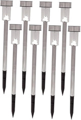Zerodeko 8pcs Waterproof Solar Ground Plug Lights Stainless Steel LED Landscape Pathway Lamps for Outdoor Garden | Lumora