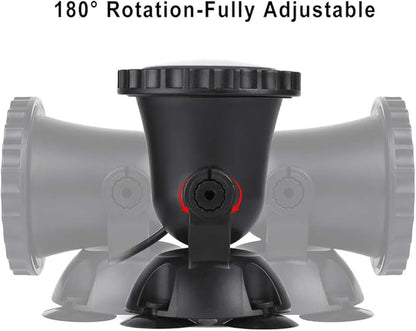 SHOYO Underwater Pond Lights, Colored Submersible Spot Lights, 36 LED Spotlight for Yard IP68 Waterproof Remote Control Multi-Color Dimmable Adjustable for Outdoor Fountain Landscape, Set of 6
