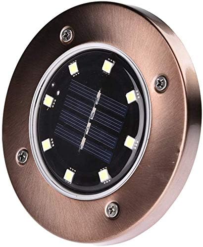 8 LED Solar Ground Lights Solar Powered Disk Lights Outdoor Solar Garden Path Lights for Lawn Pathway Yard Driveway | Lumora