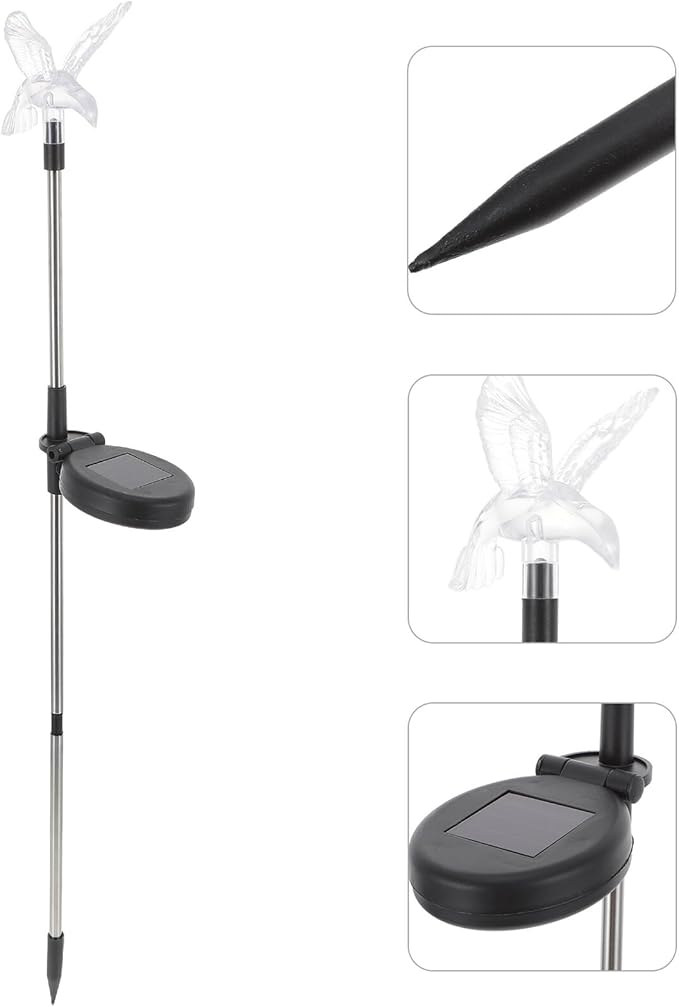Waterproof Solar Pathway Light Outdoor LED Lawn Stake Solar Garden Light for Yard Patio Walkway, Solar-Powered Landscape Lighting with Decorative Colorful Glow,