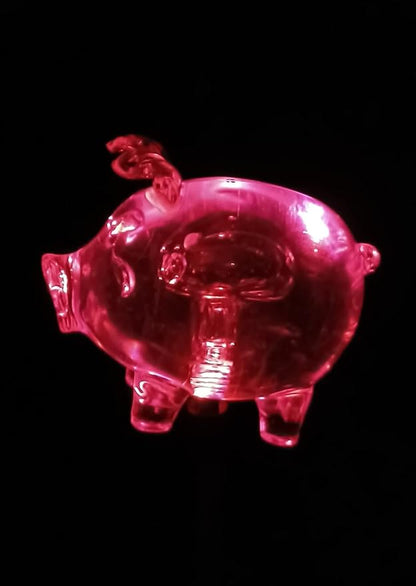 Starry Illuminate 1 PCS Solar Color Changing Style Garden Stake Light Pathway Stake Light (Pig)