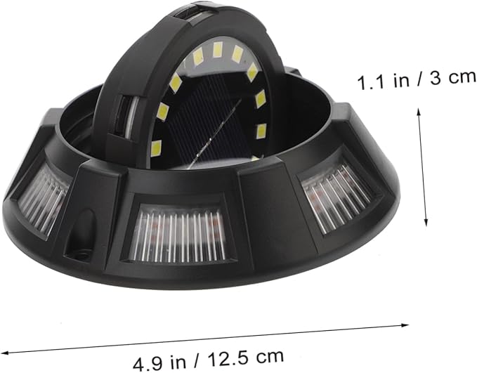 Mipcase 4pcs Solar Ground Lights Outdoor Decorative Pathway Lights Solar Garden for Patio Lawn Walkway