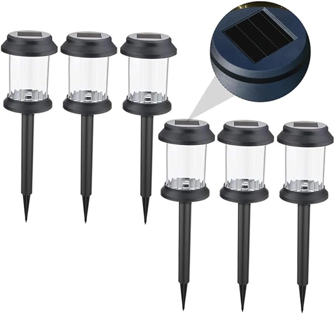 6pcs Solar Lawn Lights Waterproof LED Landscape Ground Plug Lamps for Outdoor Garden Decoration Energy Saving Solar | Lumora