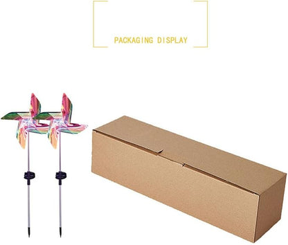 Ulalaza 2PCS Garden Solar Lights Multi-Color Changing 4 LED Flower Stake Light Decorative Landscape Lawn Yard Outdoor Lights Length 72mm/3inch