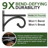 2Pack 6 Inch Plant Hangers Outdoor, Wall Hooks for Hanging Planters Baskets