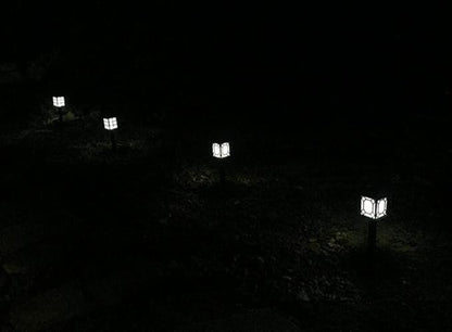Solar Pathway Lights Outdoor Waterproof LED Solar Garden Lights Landscape Lights for Walkway Patio Path Lawn Garden Yard Driveway,White,4 Pack